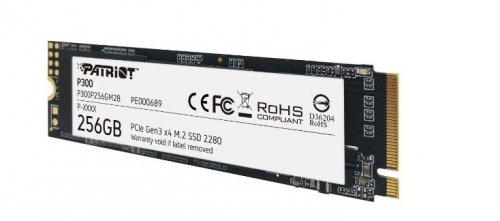Patriot Dysk SSD P300 256GB M.2 PCIe Gen 3 x4 1700/1100