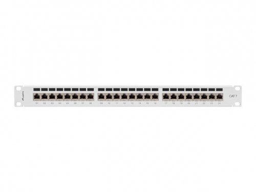 Lanberg Patchpanel 24 port 1U KAT7 EK. PPS7-1024-S Szary