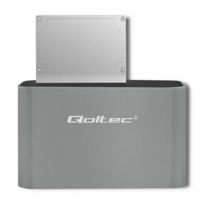 Qoltec Stacja dokująca dysków HDD/SSD | 2.5 cali/3.5 cali SATA | USB 3.0