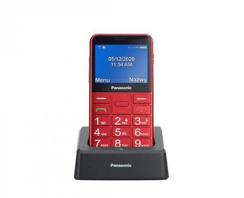 Panasonic Telefon dla seniora KX-TU155 czerwony