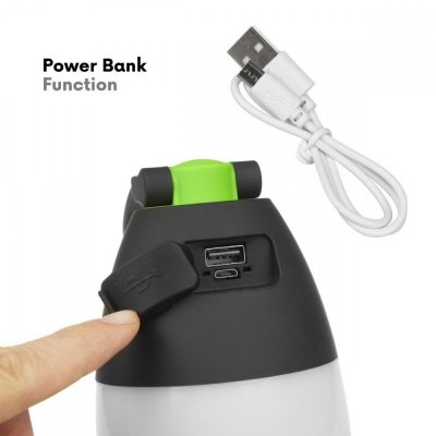 Maclean Lampa LED 3w1 latarka kempingowa biurkowa funkcja powerbanku MCE298