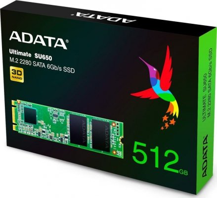 Adata Dysk SSD Ultimate SU650 512G M.2 TLC 3D 2280 SATA