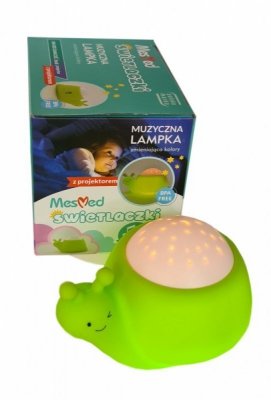 Mesmed Lampka nocna  z projektorem i poztywką MM003 Ślimaczuś