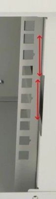 Extralink Szafa rack 4U 10 cali szara wisząca