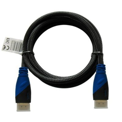 Savio abel HDMI (M) 3m, oplot nylonowy, złote końcówki, v1.4 high speed, ethernet/3D, CL-07