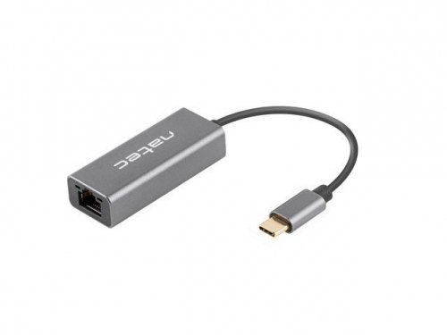 Natec Karta sieciowa Cricket USB-C 3.1 - RJ-45 1Gb na kablu