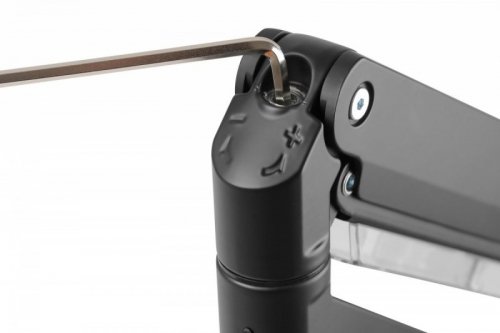 Digitus Ramię biurkowe pojedyncze z zaciskiem, 1xLCD, max. 35 cali, max. obciążenie 15kg, ze sprężyną gazową