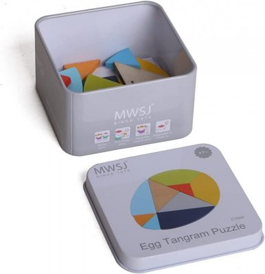 iWood Gra układanka Jajko tangram w puszce