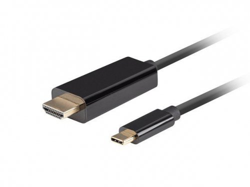 Lanberg Kabel USB-C(M)-&gt;HDMI(M) 4K 60HZ czarny