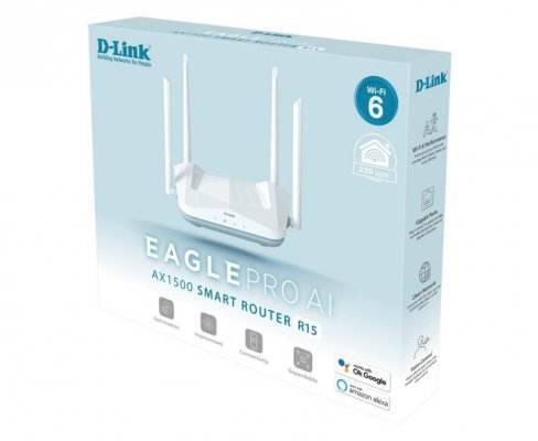 D-Link Router  R15 Smart AX1500 1xWAN 3xLAN