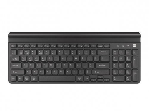 Natec Klawiatura Felimare US bluetooth + 2.4GHz Slim, uchwyt na        telefon/tablet czarna