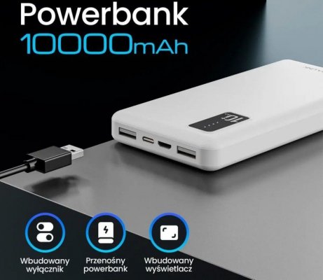 Extralink Powerbank EPB-098W EX.19638 biały