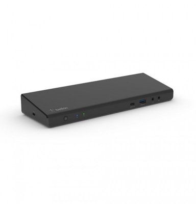 Belkin Stacja dokująca USB C Display Link, obsługa trzech wyświetlaczy do 4K, HDMI, DP, USB C, USB A, GbE, Audio, PD 85w, kompat