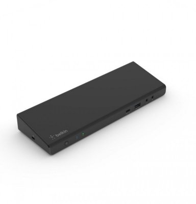 Belkin Stacja dokująca USB C Display Link, obsługa trzech wyświetlaczy do 4K, HDMI, DP, USB C, USB A, GbE, Audio, PD 85w, kompat