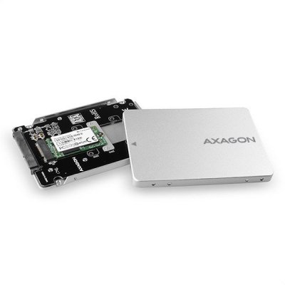 AXAGON Wewnętrzna obudowa 2.5&quot; z interfejsem SATA do dysków SSD M.2 SATA, RSS-M2SD, srebrny