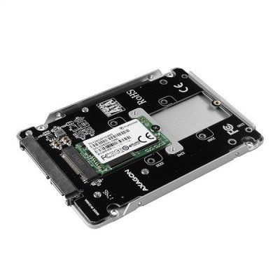 AXAGON Wewnętrzna obudowa 2.5&quot; z interfejsem SATA do dysków SSD M.2 SATA, RSS-M2SD, srebrny