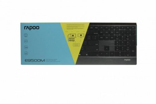 RAPOO Klawiatura bezprzewodowa Multi-Mode E9500M Czarna