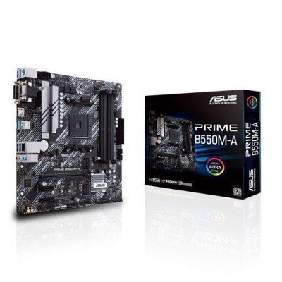 Asus Płyta główna PRIME B550M-A AM4 4DDR4 DVI-D/HDMI M.2 mATX