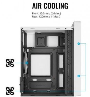 AeroCool Obudowa CS-109 White RGB USB 3.0 Mini Tower