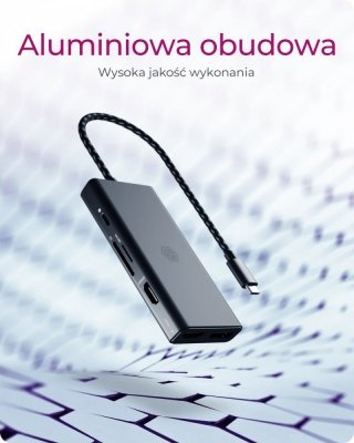 IcyBox Stacja dokująca IB-DK4011-CPD 9in1,HDMI,DP,CR,TYPE-C