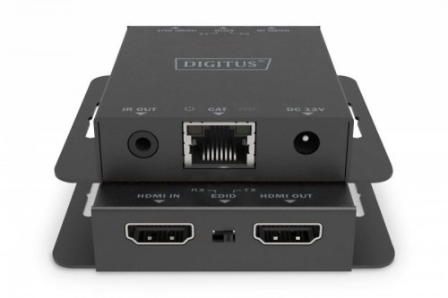 Digitus Przedłużacz/Extender HDMI 4K 30Hz 70m po skrętce Cat.5e/6/7/8 HDCP 1.4 EDID IR PoC, zestaw