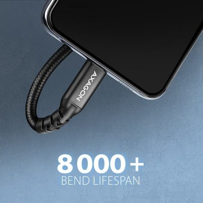 AXAGON BUCM32-CF15AB Kabel przedłużacz Gen2 USB-C - USB-C 1.5m, 5A, 20Gbps, PD 240W, oplot