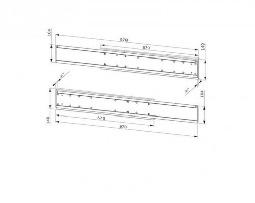 Neomounts Uchwyt ADM-875BL2 Adapter 2XLFD