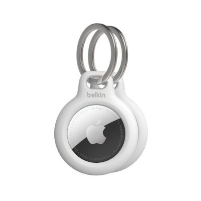 Belkin Uchwyt breloczek do kluczy Secure Holder do AirTag - 2 pak, biały