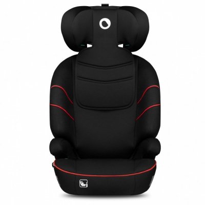 Lionelo Fotelik samochodowy Hugo I-Size Sporty Black Red 15-36 kg