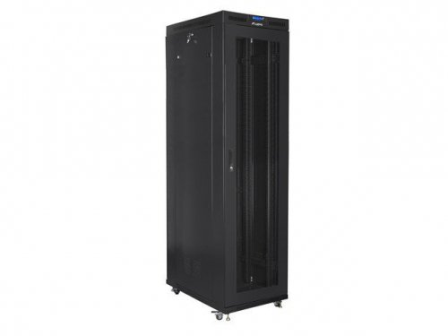 Lanberg Szafa stojąca Rack 19 cali 47U 800x1000mm, drzwi perforowane LCD (FLAT PACK) czarna