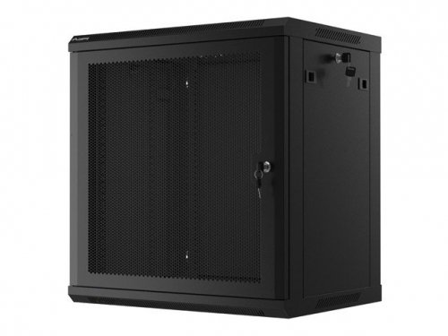 Lanberg Szafa wisząca 19 cali 12U 600x450 drzwi perforowane (flat pack) czarna