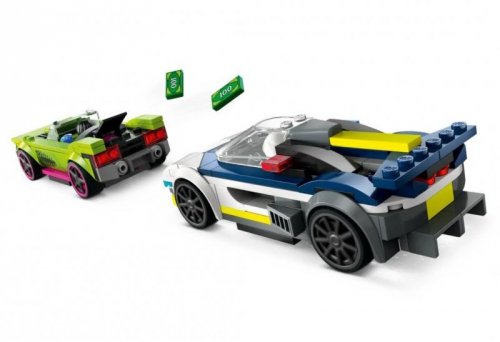 LEGO Klocki City 60415 Pościg radiowozu za muscle carem