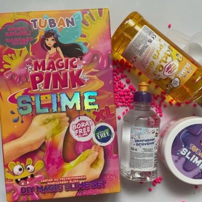 TUBAN Zestaw Slime DIY Magic pink XL