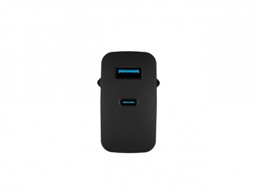 Natec Ładowarka sieciowa Ribera GAN 1X USB-A + 1X USB-C 65W Czarna