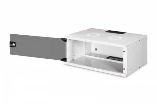 Digitus Szafa sieciowa wisząca 19 cali 4U, SOHO PRO 240 x 540 x 400 mm, nośność 60kg, drzwi szyba, niezłożona, Szara