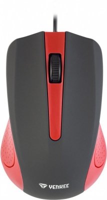 YENKEE Mysz przewodowa USB 3 przyciski, gumowana powierzchnia