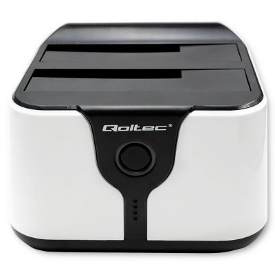 Qoltec Stacja dokująca do dysków HDD SSD 2.5 cali 3.5 cali | SATA III | USB 3.0 | Super speed 5Gb/s | z funkcją klonowania offline
