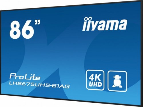 Monitor wyświetlacz, digital signage 85.6 calowy LH8675UHS-B1A, 24/7