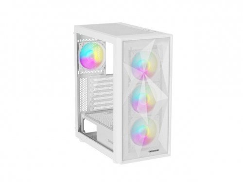 Natec Obudowa Genesis Diaxid 605 ARGB MIDI TOWER USB-C Biała