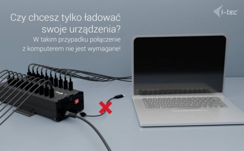 i-tec i-tec USB-C/USB-A Metal Charging + data HUB 15W per port 20x USB-C