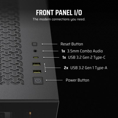 Corsair Obudowa 3500X TG Mid-Tower czarna