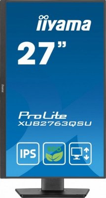 IIYAMA Monitor 27 cali ProLite XUB2763QSU-B1 IPS,QHD,HAS,100Hz
