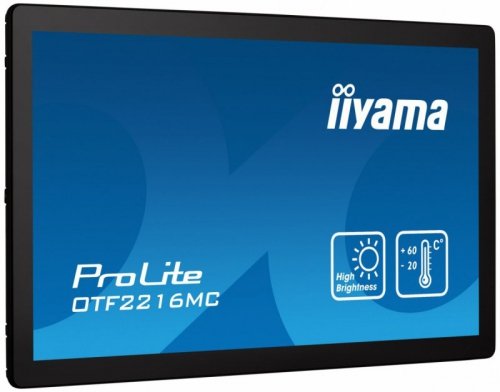 IIYAMA Monitor komputerowy  22 cale OTF2216MC-B1, VA,poj.10pkt.1100cd,IP65,outdoor, VGA, HDMI,DP,RJ45