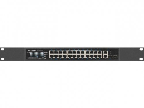 Lanberg Przełącznik 24X 100MB POE+ /2x COMBO 250W RSFE-24P-2C-250