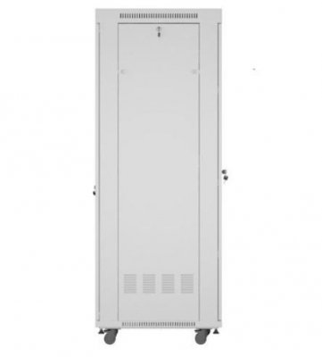 Lanberg Szafa stojąca rack 19&#039;&#039; 42U 600x800 szara drzwi szklane flack pack