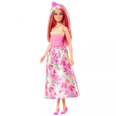 Mattel Lalka Barbie Księżniczka z długimi włosami, różowo-blond