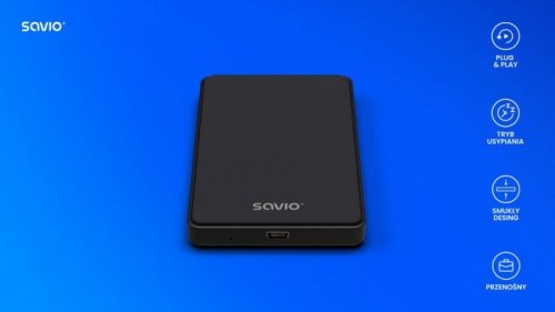 Savio Obudowa na dysk zewnętrzny HDD / SSD 2.5 cali USB 2.0 AK-73
