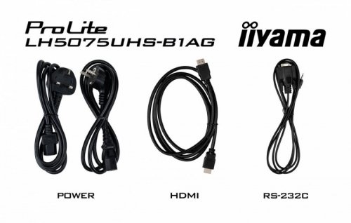 IIYAMA Monitor digital signage 50 cali LH5075UHS-B1AG