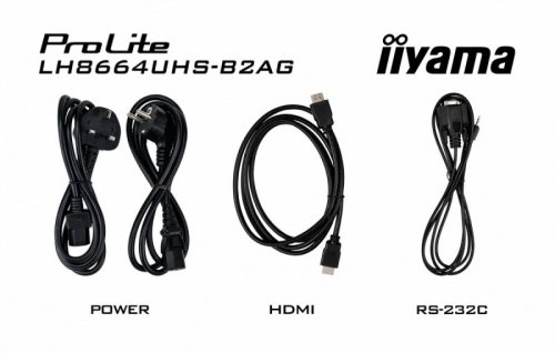 IIYAMA Monitor digital signage, wyświetalcz 86 cali LH8664UHS-B2AG,