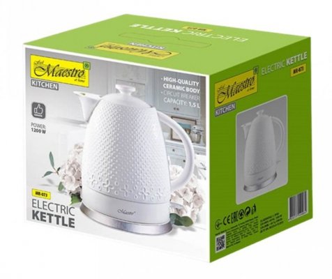 Feel-Maestro Ceramiczny czajnik elektryczny 1,5l  1500W  MR-073